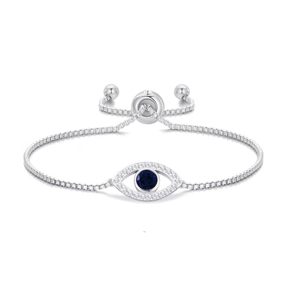 Evil Eye Friendship Bracelet Created with Zircondia® Crystals
