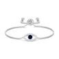 Evil Eye Friendship Bracelet Created with Zircondia® Crystals