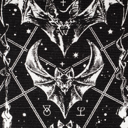 Bat Moon Phase Rug Gothic Cotton Wall Floor Decor