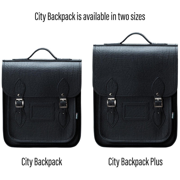 Sac à dos de ville en cuir fait main - Executive noir