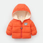 Children's Down Cotton-padded Warm Coat With Extra Fleece Lining