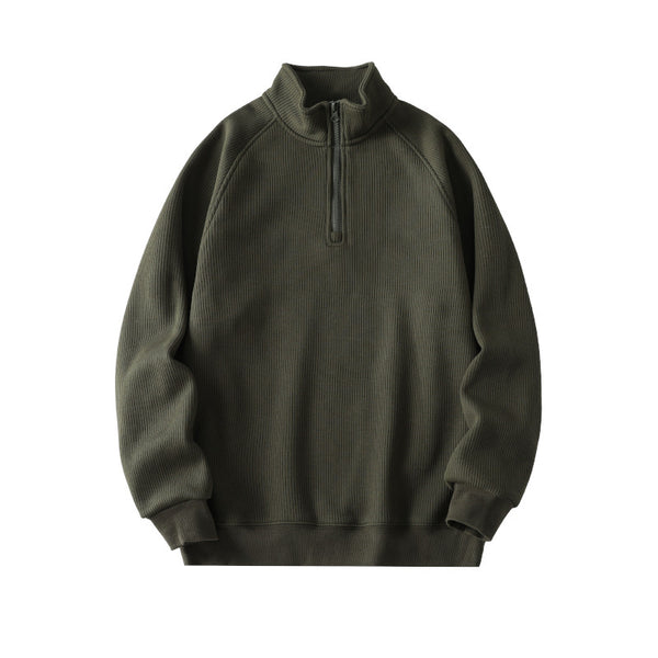 Mens Stand-collar Fleece Sweatshirt - Stuffs & Savers