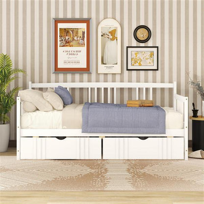 Double Sofa Bed Wooden With Drawers