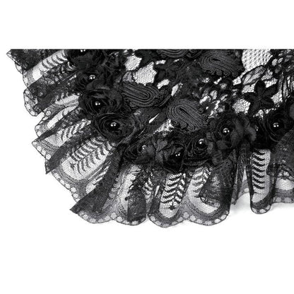 Dark in Love Morwenna Capelet Gothique Volants Dentelle