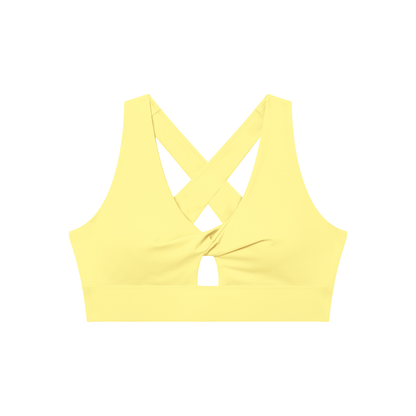 Women's Twist Front V-Neck Sports Bra