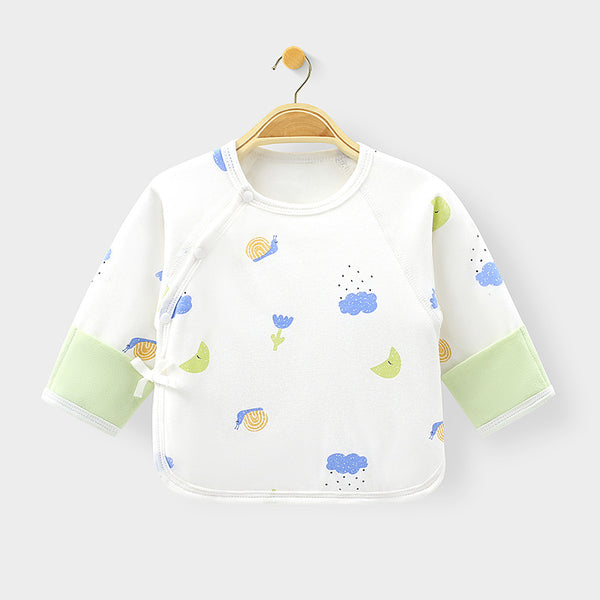 Grenouillère bébé en coton - Ouverture dos à mi-hauteur