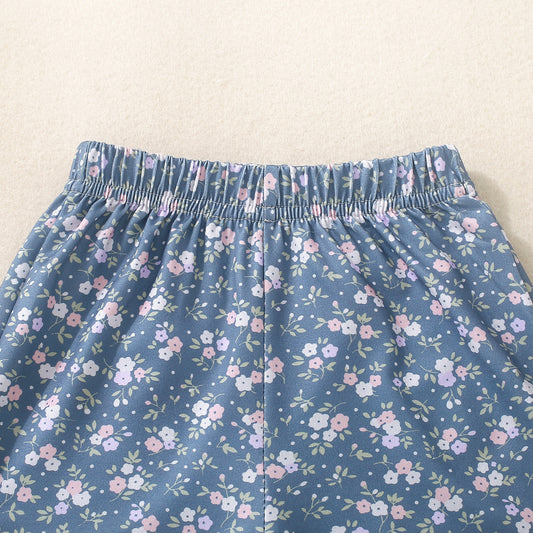 Infant Multi-color Sling Romper Floral Shorts