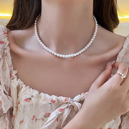 Vintage Pearl Necklace Women's