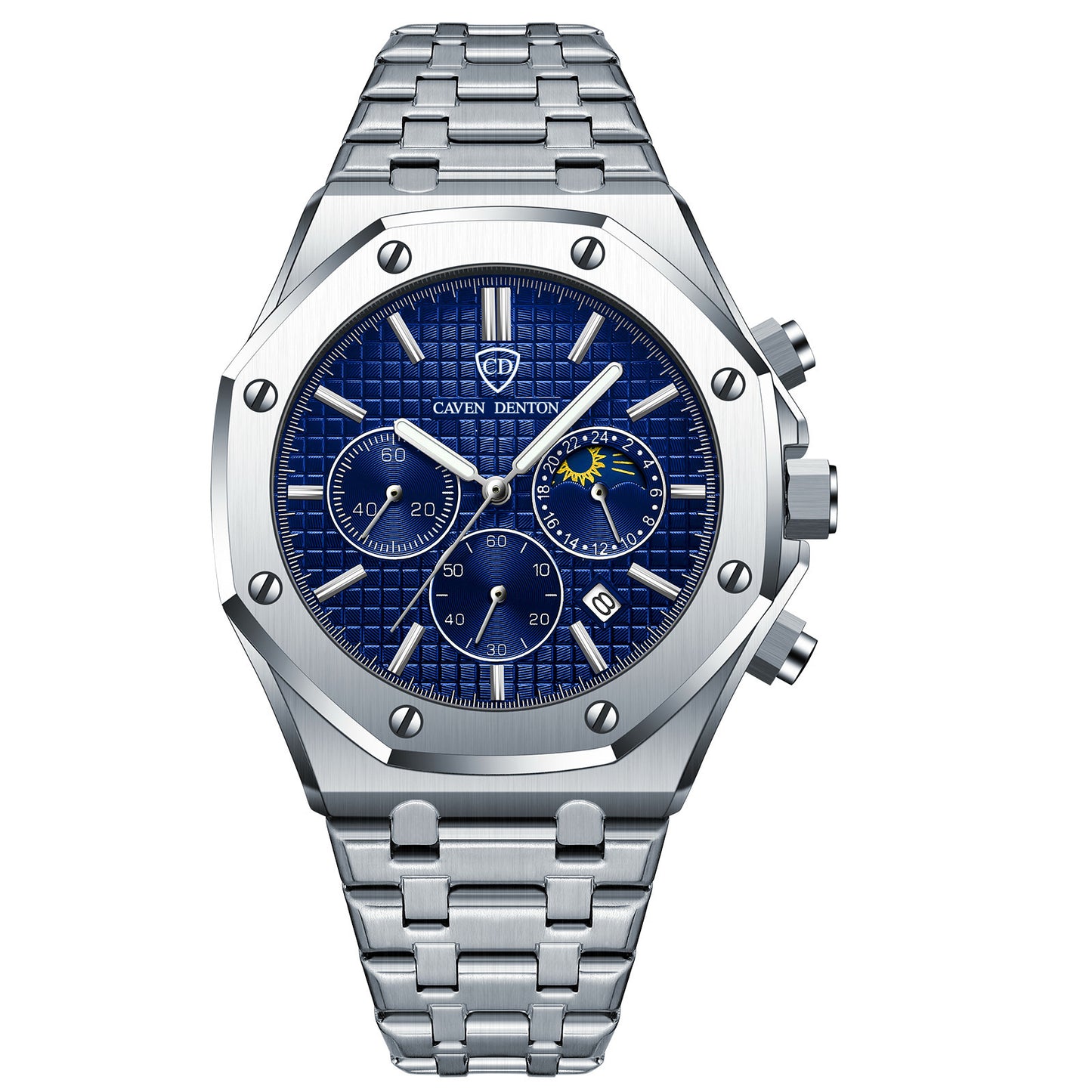 Caven Denton waterproof Steel Strap Watch