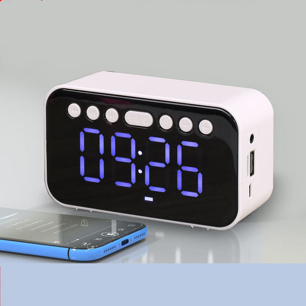 Alarm Clock Mini Bluetooth Speaker