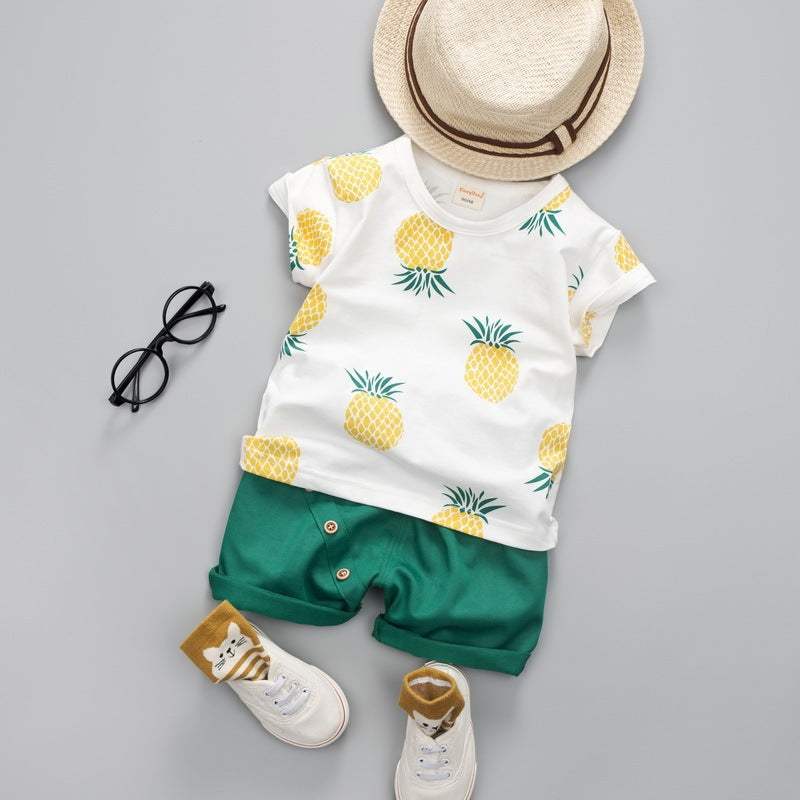Kids Shorts Two-piece Suit