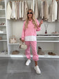 Women's Hooded Sweatshirt & Jogger Set - Two-Piece Sportswear