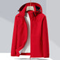 Couple Single-layer Jacket Windproof Sports Fleece-lined Padded Overalls