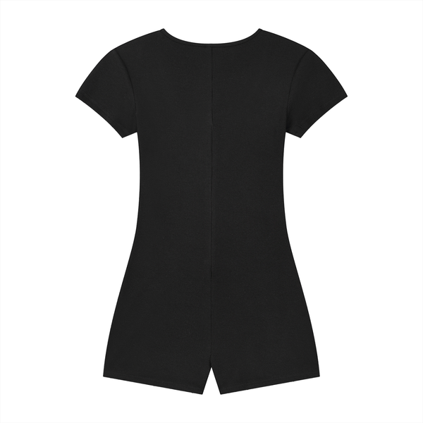 Waran Women’s Dual-Function Cape Tie-Waist Romper 250GSM