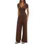 Women's Short Sleeve Sportswear & Wide Leg Pants Set