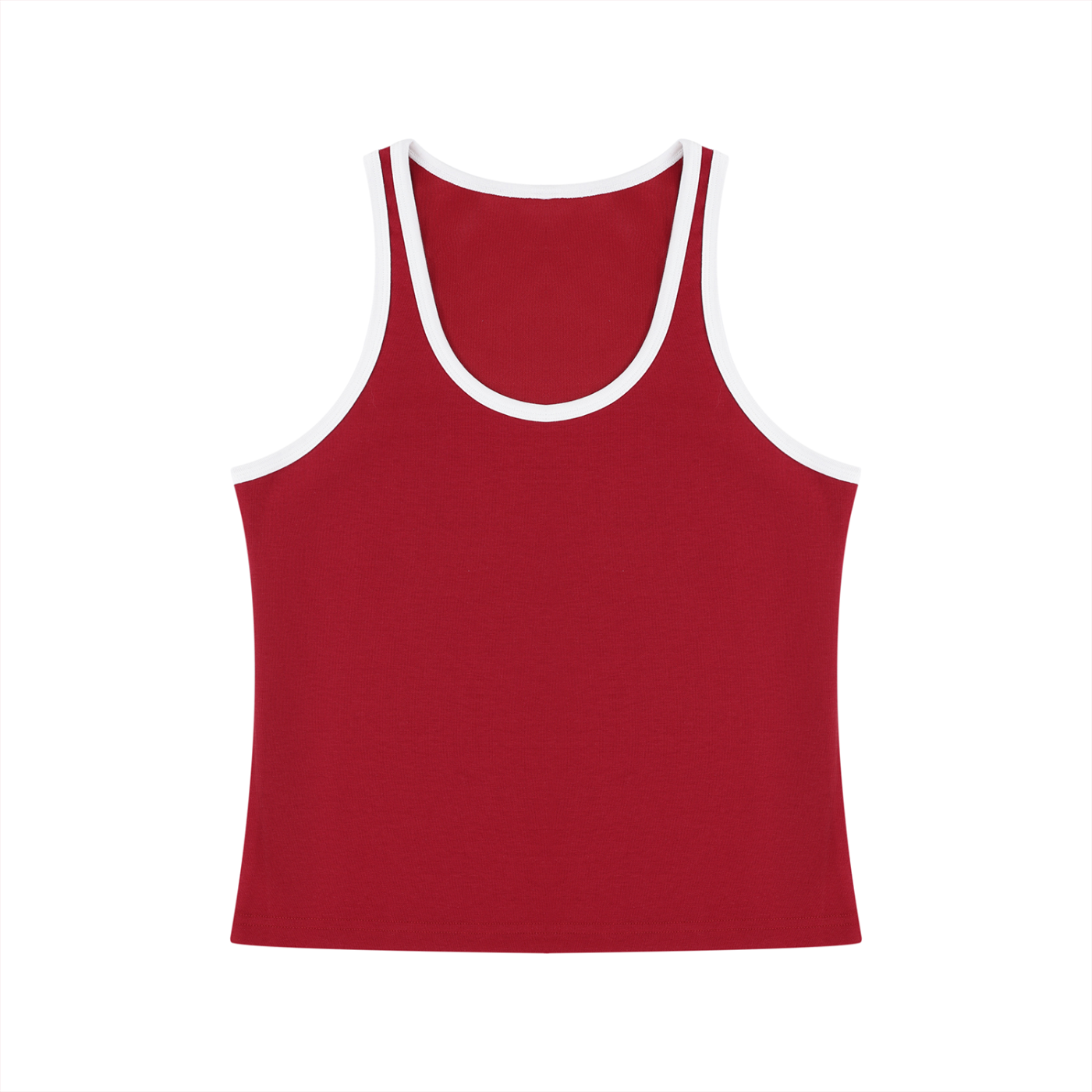Women's Color Block Cropped Tank Top