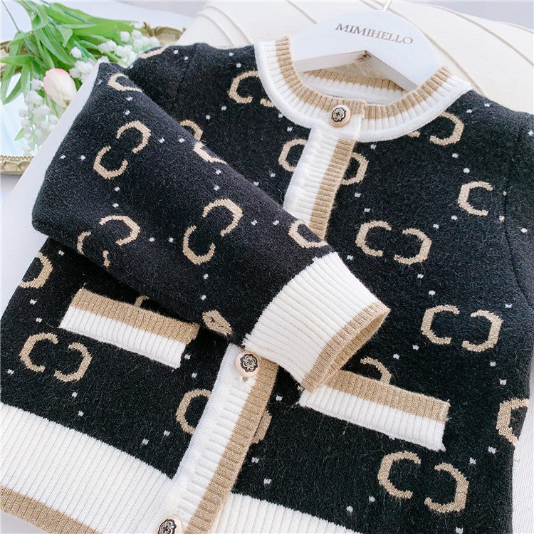 Girls' Pullover Knitted Cardigan Vest