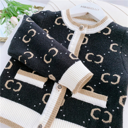 Girls' Pullover Knitted Cardigan Vest