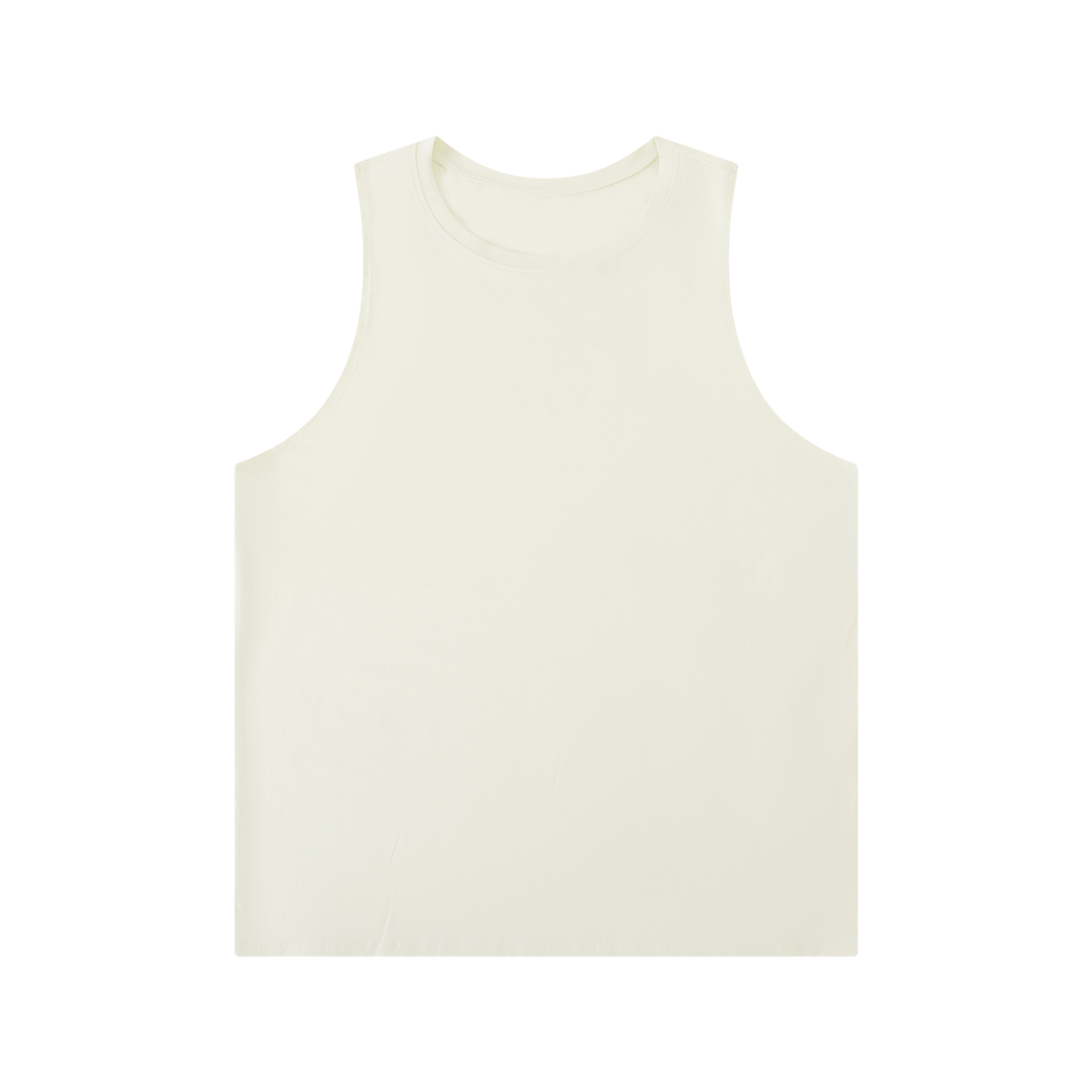 Men's Solid Color Crewneck Tank Top