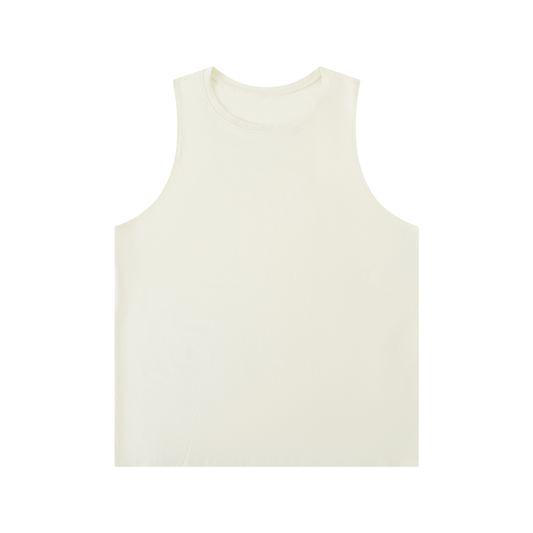 Men's Solid Color Crewneck Tank Top