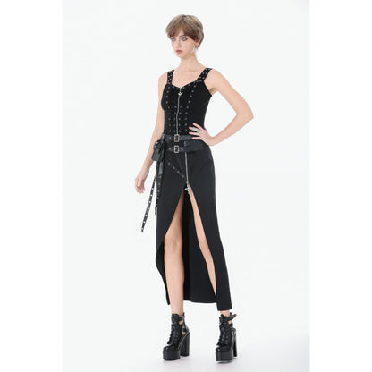 Dark in Love Punk Lace-Up Corset Style Top