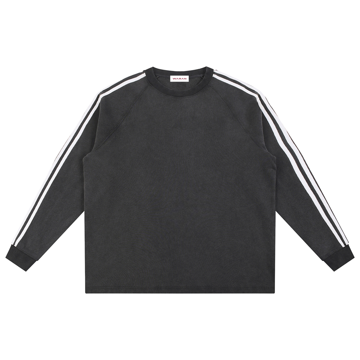 Snow Washed Contrast Tape Sweatshirt