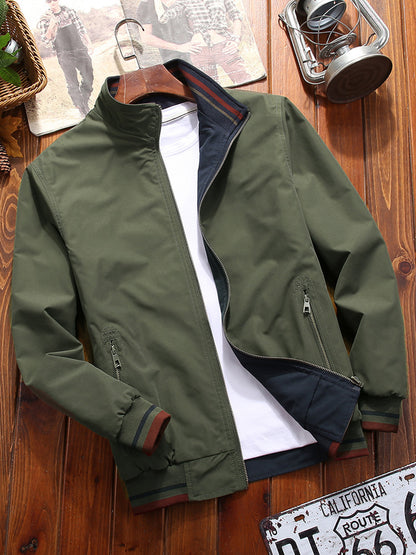 Mens Double-sided Stand Collar