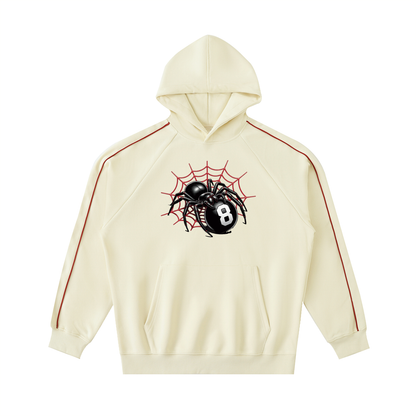 Contrast Piping Raglan Hoodie | Spiderweb