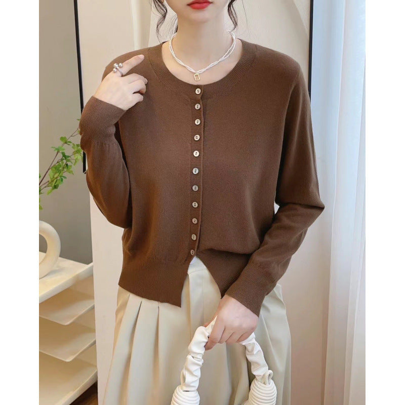 Knitted Sweater Small Cardigan Women