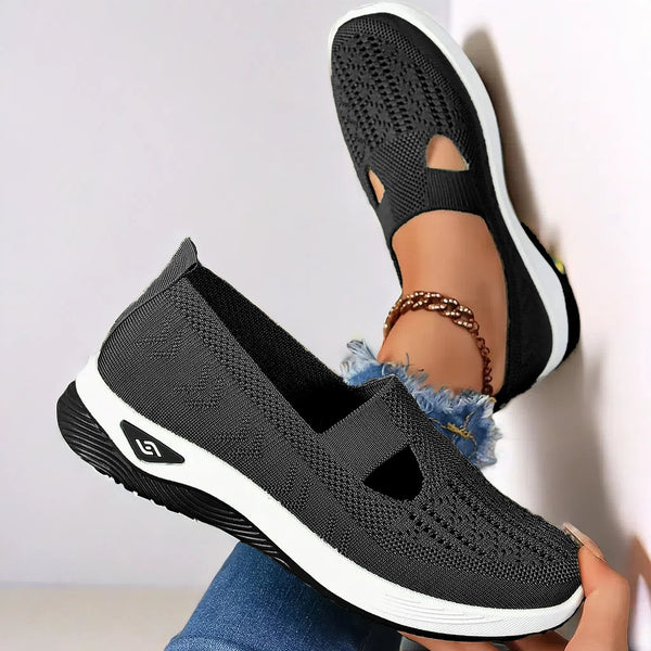 Chaussures Plates en Maille, Tendance, Respirantes, Antidérapantes, à Semelle Souple, Décontractées pour Femmes