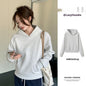 Women's Hooded Sweater Autumn And Winter Thickening Shoulder Casual