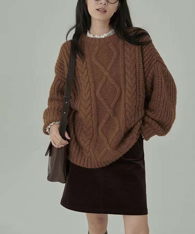 Loose And Lazy Style Soft Glutinous Sweater For Women
