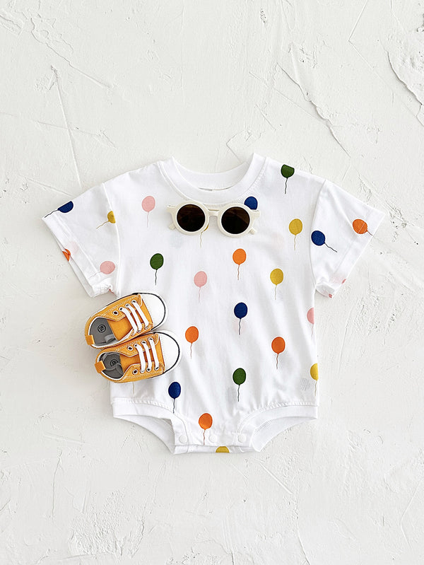 Baby Dot Balloon Printed Jumpsuit