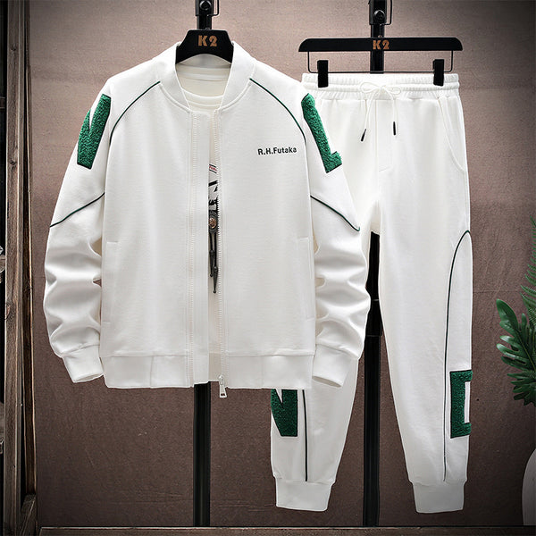 Ensemble de sport décontracté : Uniforme de baseball brodé printemps et automne, pantalon de protection