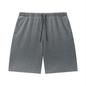 Unisex Vintage Wash Sunfade Waffle Raw Hem Shorts
