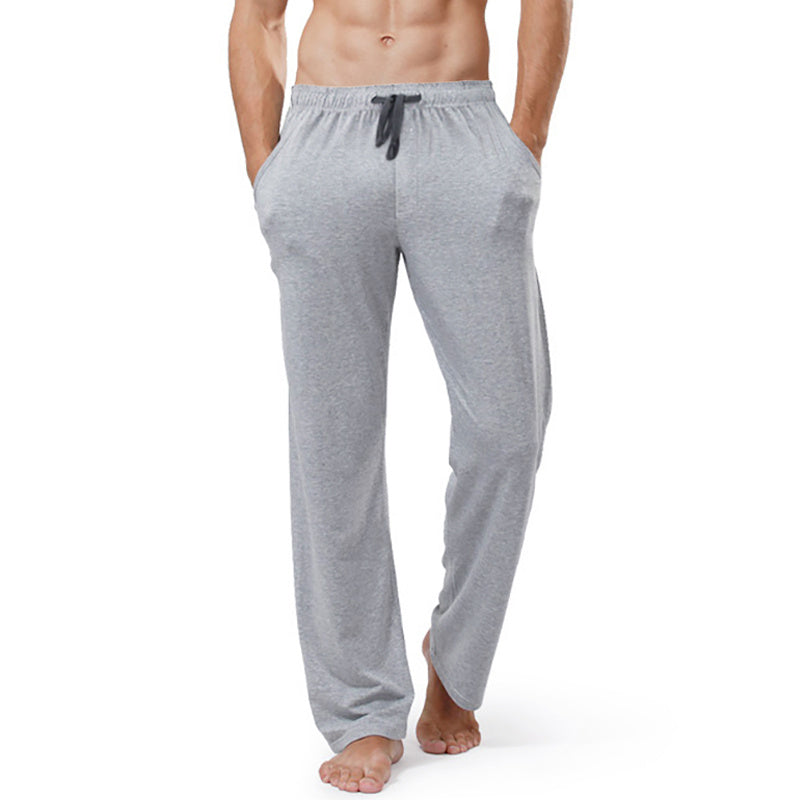 Casual Pants Cotton Solid Color Pyjamas