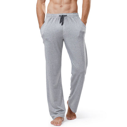 Casual Pants Cotton Solid Color Pyjamas