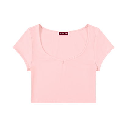 Women's Slim Cap Sleeve Crop T-Shirt