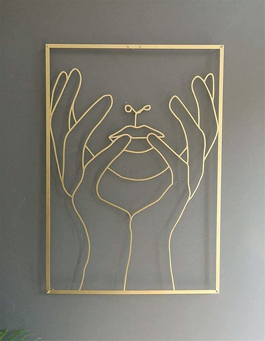 Female Line Art Acrylic Wall Decoration Female Body