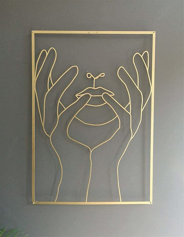 Female Line Art Acrylic Wall Decoration Female Body