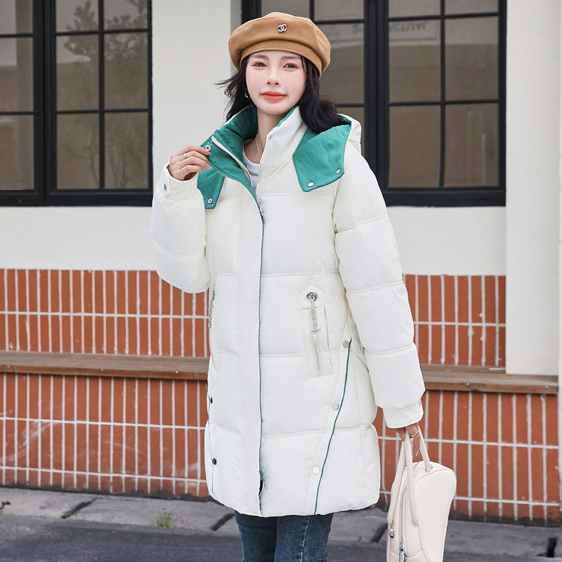 Women's down Coat Mid-length Thickened