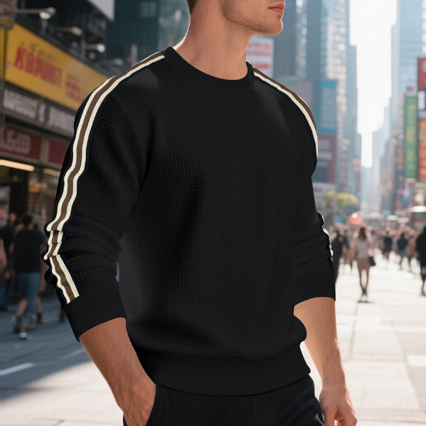 Casual Men's Loose Round Neck Sweater Thin