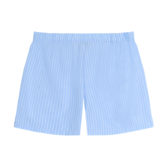 Waran Striped Elastic Waist Shorts