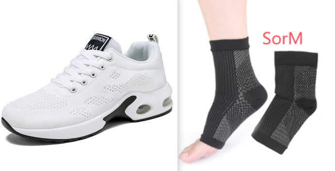 Nouvelles Chaussures de Sport Décontractées à Coussin d'Air Respirantes à Semelle Souple pour Femmes