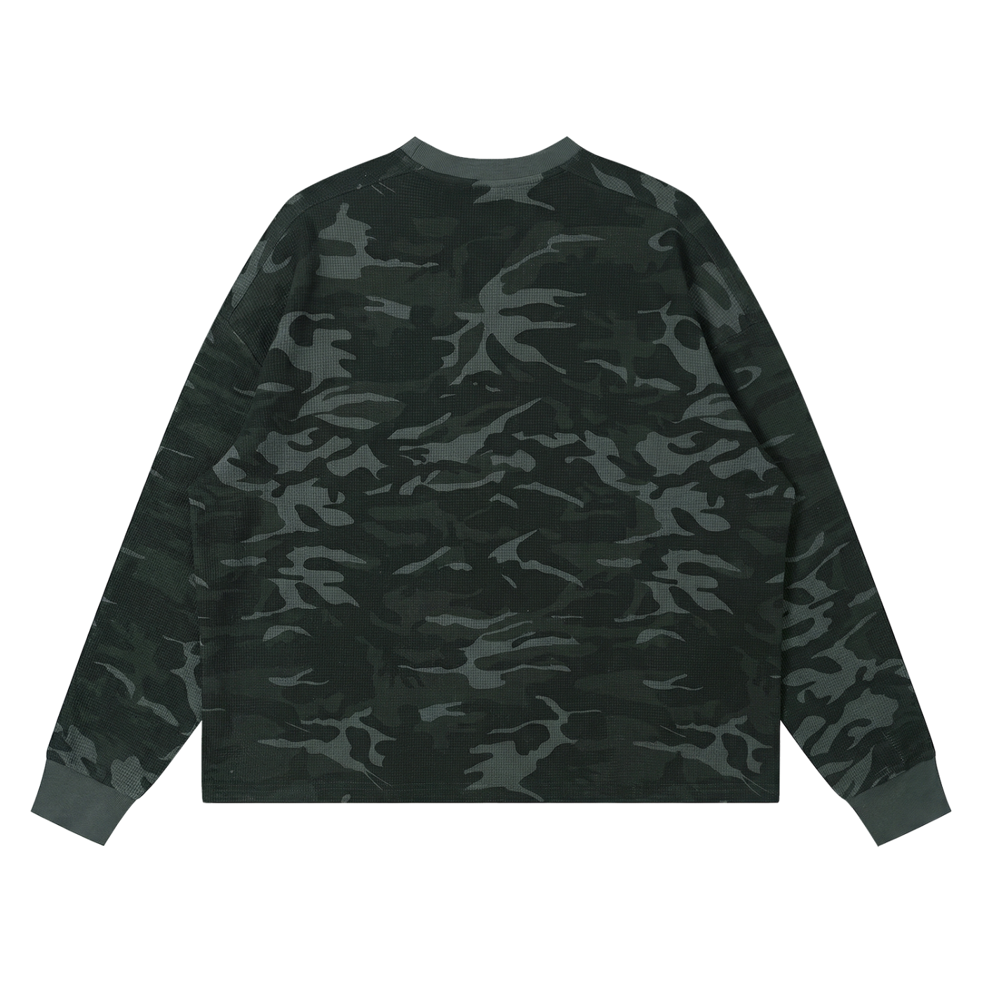 Unisex Waffle Boxy Long Sleeve T-Shirt