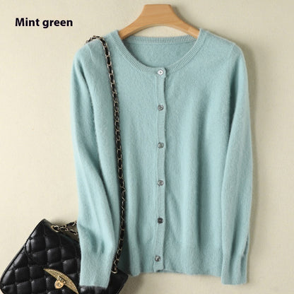 Mink Fur Cardigan Sweater Coat
