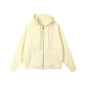 Loose Cotton Hooded Zipper Sweatshirt