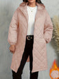 Womens Hooded Zipper Cotton Jacket