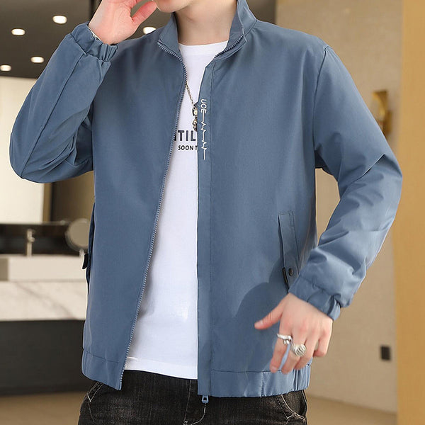 Men's Baseball-Style Casual Jacket