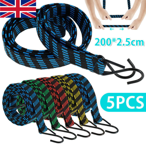 5XHeavy Duty Elastic Luggage Bungee Rope